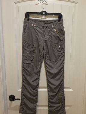 Let Me B. Grey Y2K Parachute Skater Cargo Pants Size 3